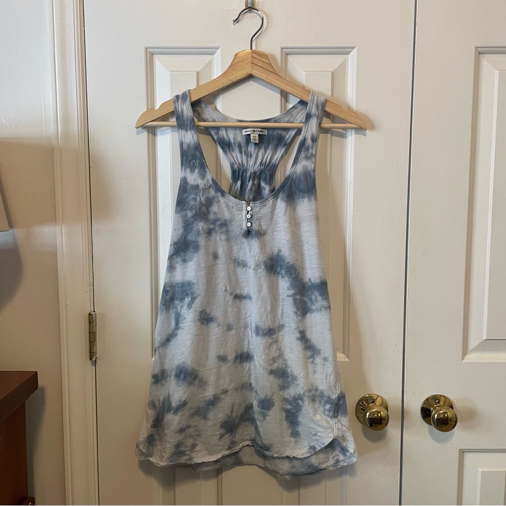 American Eagle Racerback Tie Dye Tank Top